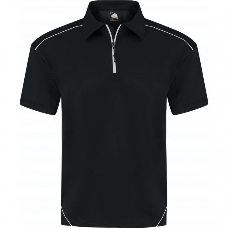 ORN Workwear Fireback 1183 Quarter Zip 100% Wicking Polyester Polo Shirt 200gsm